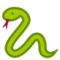 Snake emoji on HTC
